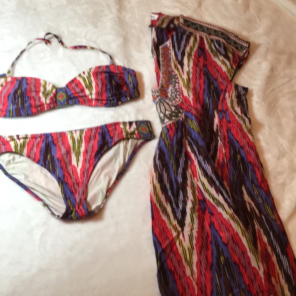 3 piece Nanette Lepore swimsuit size medium